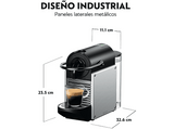Cafetera de cápsulas - De'Longhi Pixie EN127.S, 19 bar, 1 l, 1260 W, 2 tamaños taza, Plata