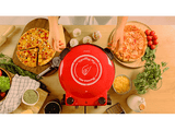 Horno eléctrico pizzas - Cecotec Fun Pizza&Co Mamma Mia, 1200 W, Doble resistencia, 420°C, Piedra de cerámica, 5 niveles, Temporizador, Red