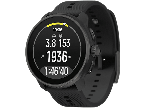 Reloj deportivo - Suunto Race S, 125 - 175 mm, 1.32", Pantalla AMOLED, Autonomía hasta 13 días, +90 Modos Deporte, All Black