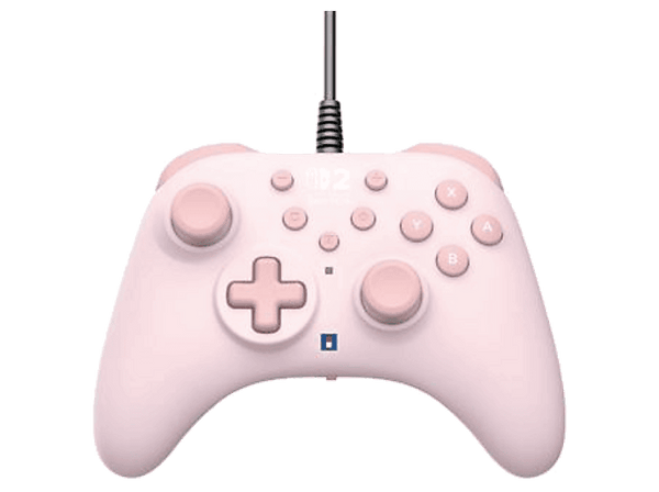 Mando Nintendo Switch - Hori Horipad Turbo, Nintendo Switch 2, Cable, Rosa