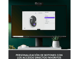 Ratón inalámbrico - Logitech Signature M650, Para manos grandes/zurdos, Bluetooth, Accesos directos, Personalizable, Bluetooth, USB, Negro