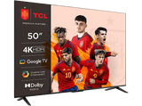 TV LED 50 - TCL 50P635, LCD, 4K HDR TV, Google TV, Control por voz, Smart TV, Dolby Audio, HDR10, Negro