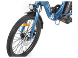 Bicicleta urbana - Youin Amsterdam, 250 W, 25 km/h, 45 km, Plegable, Azul y negro
