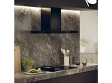 Campana decorativa - Haier HATS9BCS6BVOC, 4 velocidades, 733 m³/h, Modo silencioso, 90 cm, Negro