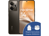 Móvil - realme 14, Storm Titanium, 256 GB, 12 GB RAM, 6.67 AMOLED, Snapdragon 6 Gen 4 5G Chipset, 6000 mAh, Incluye Cargador y Buds