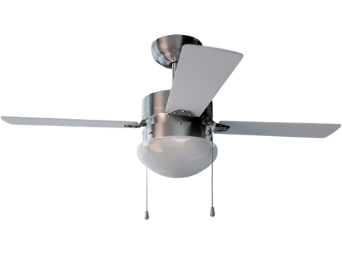 Ventilador de techo - Cecotec EnergySilence Aero 450, Con luz, Función frío y calor, 50W, 106 cm, Inox