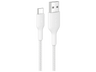 Cable USB - Belkin CAB022, 1 m, USB-A a USB-C, 15W, Trenzado, Blanco