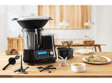 Robot de cocina - Moulinex ClickChef HF4SPR30, 5 programas, 32 funciones, 13 vel., 7 accesorios, Libro recetas