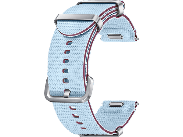 Correa - Samsung Nato Band, Para Samsung Galaxy Watch7, Cierre clásico, Talla M/L, Sky Blue/Burgundy