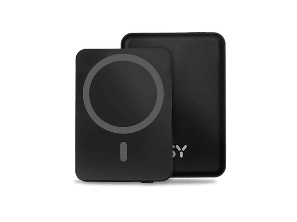 Powerbank - ISY IMC-5100-1, 5000 mAh, USB-C, Compatible con Apple MagSafe, Negro