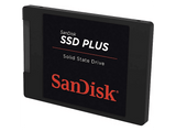 Disco duro SSD interno 1 TB - SANDISK SSD PLUS, 2.5, Hasta 545 MB/s lectura, 515 MB/s escritura, SATA, Negro