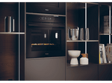 Horno - HAIER H6 ID46G3SYTB, Multifunción, Sistema de limpieza integrado Pirolítico + Hidrolítico, 27 funciones, 78 l, Negro