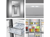 Frigorífico americano - Hisense RQ5P470SYID, Total No Frost, 178.5 cm, 483 l, Wi-Fi, Inverter, Inox