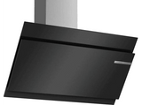 Campana decorativa - Bosch DWK97JM60, 4 velocidades, 730 m³/h, 89 cm, Sensor PerfectAir, Motor Ecosilence, Negro