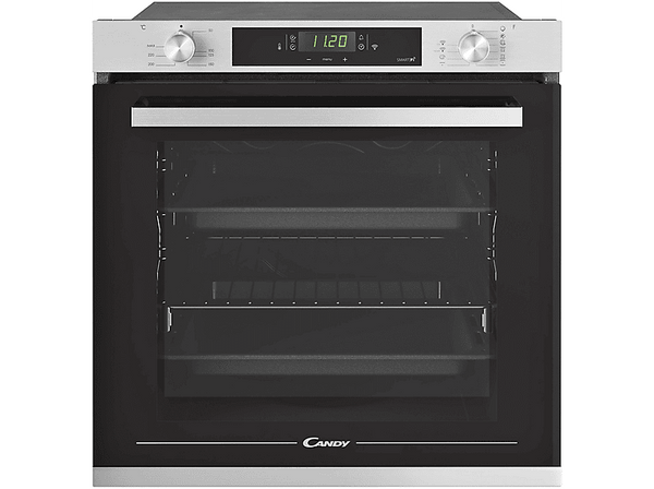 Horno - Candy New Timeless FCXP825X E0/E, 80l, Multifunción, 65cm, WIFI, Puerta doble cristal, Inox