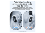 Cámara de vigilancia IP - Eufy Cam C35 Solo, Full-HD, 1920 x 1080 píxeles, Función de visión nocturna, IP67, Blanco