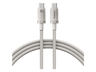 Cable USB-C - Baseus TITANIUM ALLOY, Carga rápida, Tipo C a Tipo C, Alta resistencia, 100 cm, Universal, 100 W, Dorado Galaxy