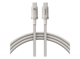 Cable USB-C - Baseus TITANIUM ALLOY, Carga rápida, Tipo C a Tipo C, Alta resistencia, 100 cm, Universal, 100 W, Dorado Galaxy