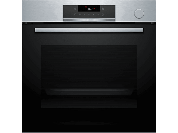 Horno a vapor - Bosch HRG572ES3,Serie 4, Multifunción, Pirolítico y por agua, Función Vapor añadido, Función AirFry, Inox