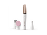 Depiladora facial - Braun FaceSpa Pro SE912, Depiladora facial Todo en 1, Con cepillo limpiador, Cabezal de microvibraciones, Blanco y bronce
