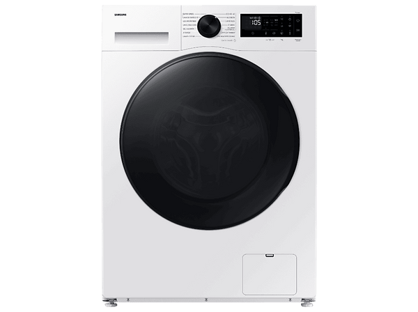 Lavadora secadora - Samsung WD90DG5G34BEEC, 9kg/5kg 1400 rpm, 13 programas, AI Ecobubble™ Clase E/A-10%, fondo reducido, Blanco