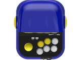 Consola retro - My Arcade Arcade RetroStation, Mega Man y Street Fighter, Pantalla LCD 8, Altavoz doble Super Bass, Azul y amarillo