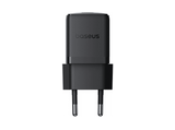 Cargador de pared - Baseus PALM, 30W, Kit con cable 60W y 100 cm, Carga ultrarrápida, Control de temperatura, Universal, Negro Cluster