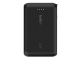 Powerbank - Belkin BPB021hqBK, 10000 mAh, 1x USB-C, Cable Integrado, Carga Rápida, 20W, Negro