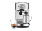 Cafetera express - Sage SES500BSS4EEU1 The Bambino Plus, 15 bar, 1600 W, 1.9 l, Hasta 2 tazas, Inox