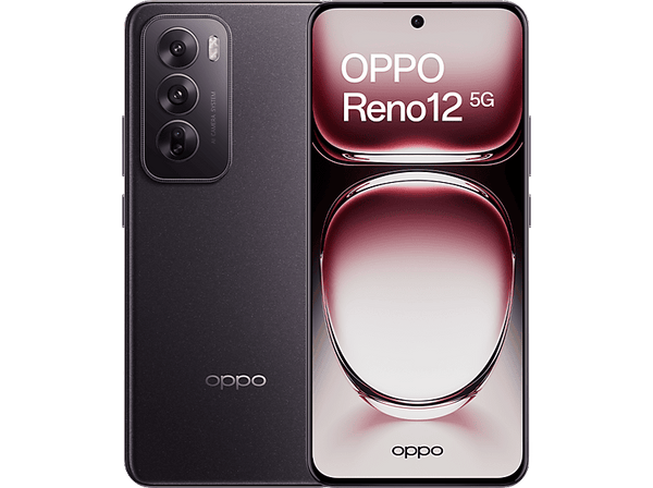 Móvil - OPPO Reno12, Black Brown, 256 GB, 12 GB RAM, 6.7" Full HD+ 3D AMOLED 120 Hz, Mediatek Dimensity 7300, 5000 mAh, Android
