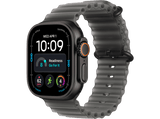 Apple Watch Ultra 4 (2026), GPS+CEL, 49mm, Caja de titanio Negro, Correa Ocean Band Negro traslúcido, Siri AI