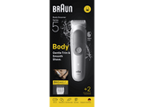Afeitadora corporal - Braun BodyGroomer Series 5 BG5500, +1 accesorios de rasurado, Afeita Y Recorta, Wet&Dry, Gris