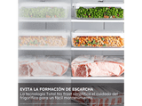 Frigorífico combi - Haier HDPW5620ANPKInox, Total No Frost, 205 cm, 409 l, Wi-Fi, Inox