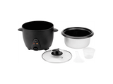 Arrocera - Jata JEAR2510, 400 W, 1 l, Selector de Programas, Rapa de Vidrio Templado, Negro