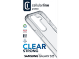 Funda - CellularLine CLEARDUOGALS25T, Para Samsung Galaxy S25, Transparente