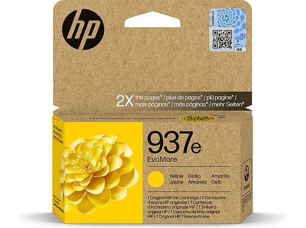 Cartucho de Tinta Original HP EvoMore 937e amarilla