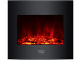 Estufa eléctrica - Cecotec Ready Warm 2600 Curved Flames, Chimenea, Decorativa, Tamaño 26, 2000 W, Negro