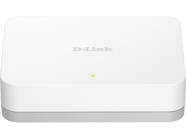 Switch - D-Link GO-SW-5G, 5 puertos, Gigabit Ethernet LAN RJ-45, Sin gestión, 1000 Mbps/puerto, Blanco