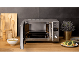 Microondas integrable - Cecotec Grandheat 2000 Flatbed Steel, 700 W, 6 niveles, 20 l, Temporizador, Plata