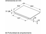 Placa inducción - Balay 3EB985LH, 4 zonas, Zona grande de 28 cm, Función Sprint, Función programación,  80.2 cm, Negro