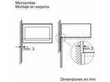 Microondas integrable - Balay 3CG5172A2, 1270 W, 20 l, 5 niveles de potencia, Gris Antracita
