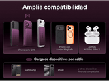 Powerbank - Baseus Picogo Air AM71, 5000 mAh, 22,5W, Carga inalámbrica 15W, USB-C, Ultrafina, Certificado CCC, Dark Cherry