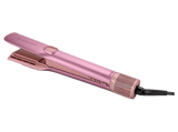Plancha Secador - Ufesa La Vecina Rubia, 3 en 1, Revestimiento cerámico, 700 W, Pantalla LCD, Edición Limitada, Rosa
