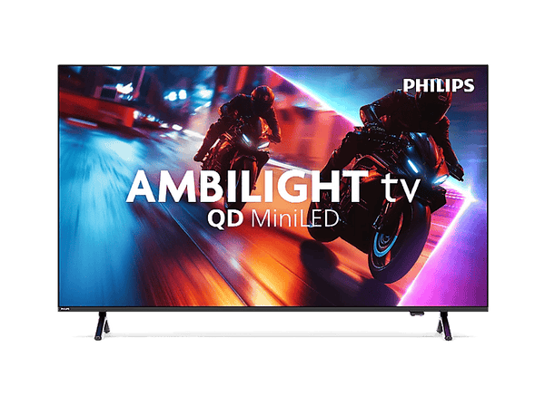 TV Mini LED 85" - Philips 85MLED910/12, UHD 4K, P5, Ambilight, Smart TV, Dolby Vision y Atmos, Negro
