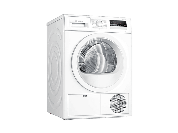 Secadora condensación - Bosch WTN85201ES, Serie 4, 7 kg, 13 programas, Display LED, Auto Dry, Blanco