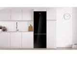 Frigorífico combi - Balay 3KFD765NI Cristal, No Frost, 203 cm, 368 l, Cajón ExtraFresh, Iluminación LED, Negro