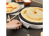 Crepera - Cecotec Fun Crepelicious, 1000 W, Potencia regulable, Diametro 30.5 cm, Blanco