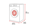 Lavadora secadora - Hisense WD5I1045BWQ, 10.5/6 Kg, iFit, WiFi, Programa especial mascotas, Blanco