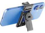 Soporte móvil - CellularLine FACECAM, Con reconocimiento facial, Rotación completa, Tecnología de funcionamiento con gestos, Universal, Negro
