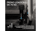 Volante - Logitech G RS Pedals, Freno loadcell de 75 kg, Acelerador suave de efecto Hall, Separación ajustable, Compatible serie PRO/RS50, Negro